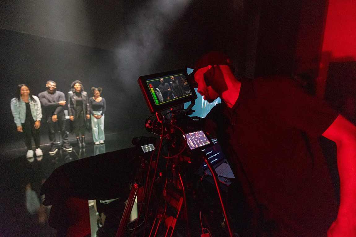 Monitor check on the REC Live stage, 2025