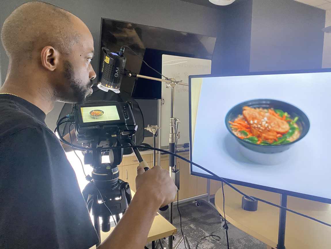 Food shoot on set, 2025