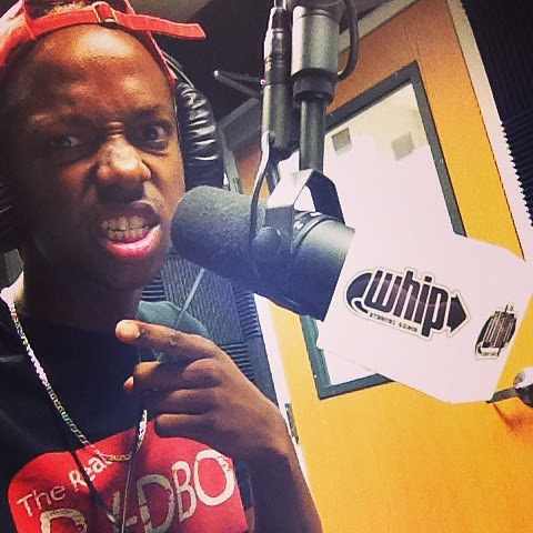 On air at WHIP, 2014