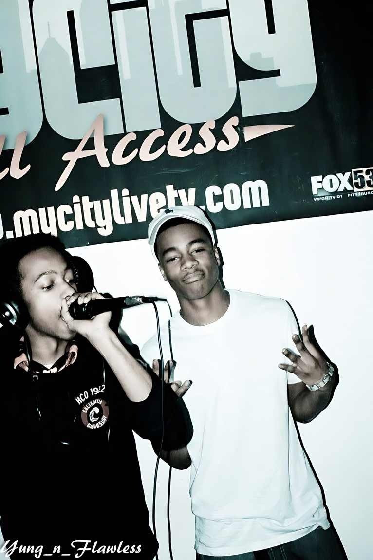 On the mic at MyCity All Access, DJ era