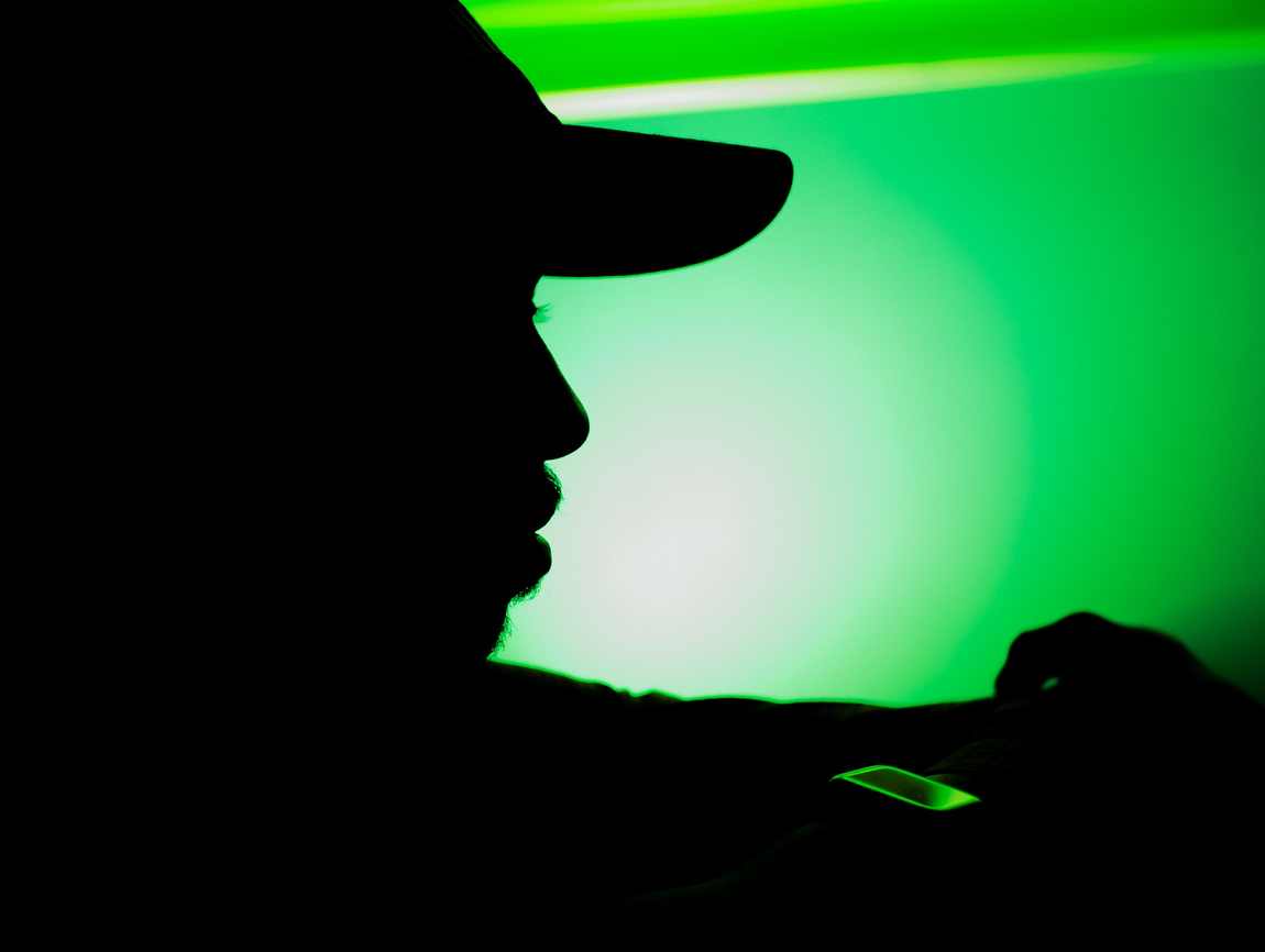 Silhouette study, green, 2023