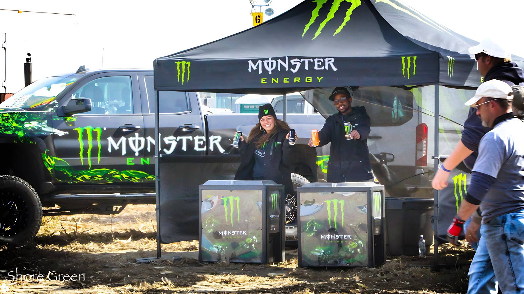 Monster Energy activation tent